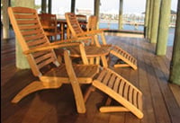Ipe lounge chair, Ipe pool furniture