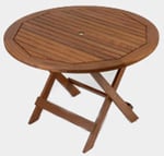 Ipe table, ipe folding table, round outdoor table, outdoor furniture