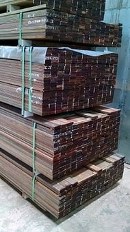 mataverde decking and lumber stacked