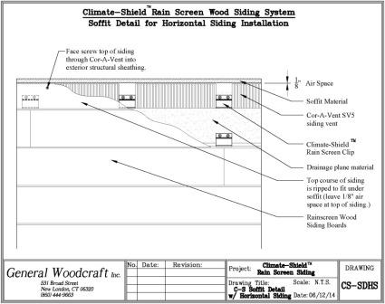General Woodcraft offers a full range of architectural rainscreen details and drawings