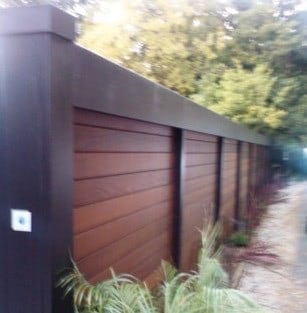 Amazing Ipe fence and privacy wall made from Ipe rain screen siding material