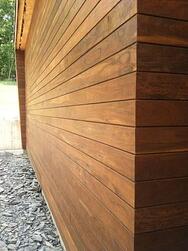 Climate Shield rainscreen siding profile for Ipe wood siding