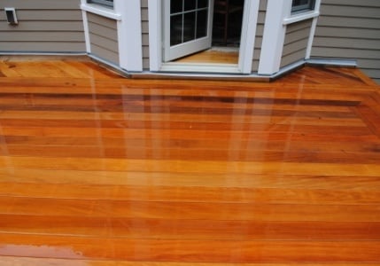 garapa wood deck