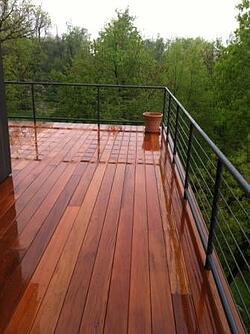 Garapa decking is beautiful and affordable