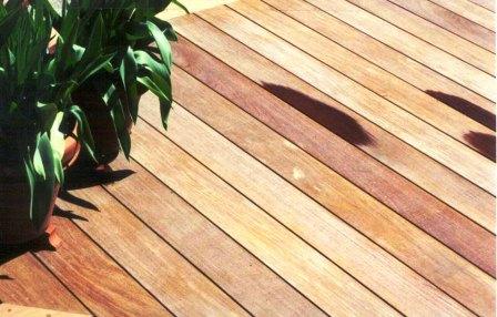 Ipe decking pre-grooved for hidden fasteners makes a beautiful Ipe deck