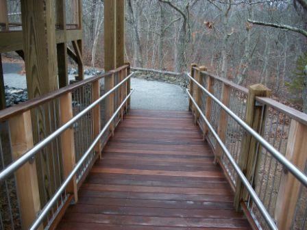 Ipe decking on ADA compliant ramp