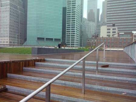 Red Cumaru is durable, strong and beautiful on Pier 15 in NYC by Mataverde Deckingrdwood_decking_material