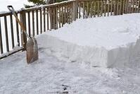 Removing snow from a deck is the right thing to do