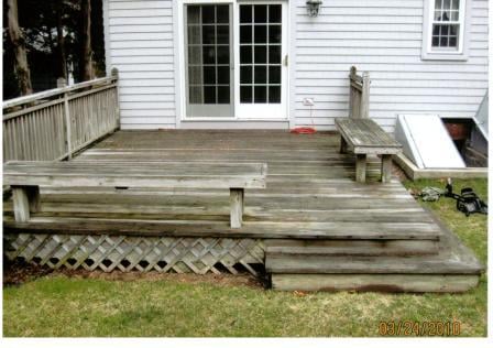 old pressure treated decking lost its charm quickly