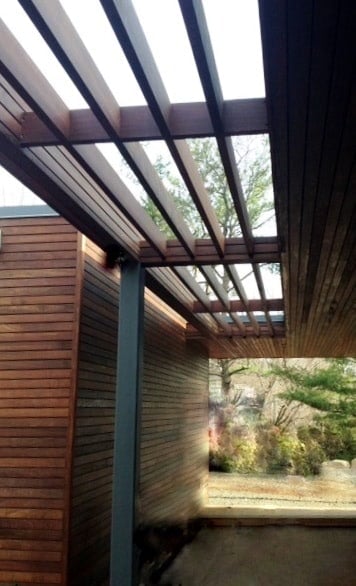rain screen siding and pergola
