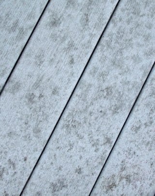 mold on composite decking