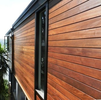 ipe rain screen siding with oil finish