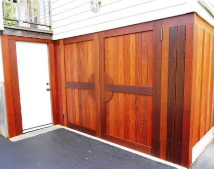 Ipe hardwood doors with Penofin oil finish