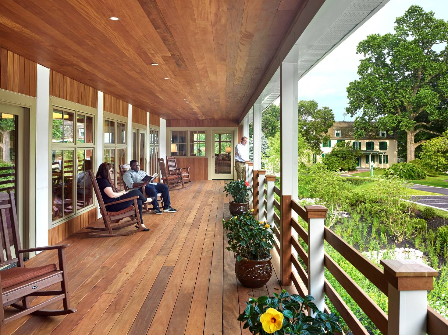 Garapa Deck Porch Siding and Soffits at LaSalle U