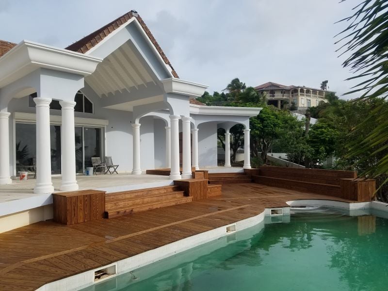 Arbor Wood Pine decking at pool side