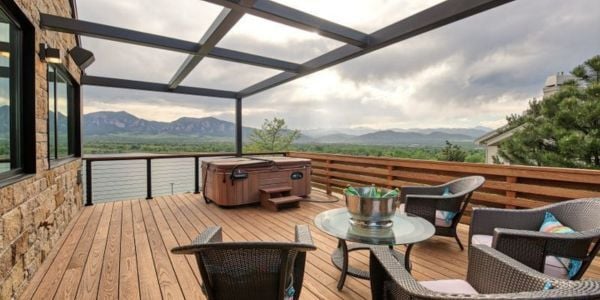 Arbor Wood thermally modified Ash decking at lakefront retreat 600x300
