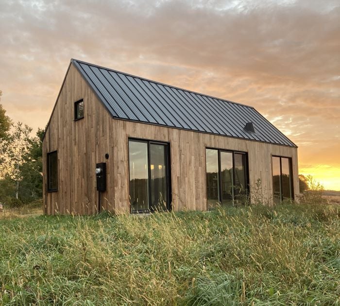 Arbor Wood thermally modified Ash vertical siding