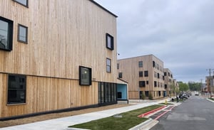 Arbor Wood thermally modified Southern Yellow Pine vertical siding