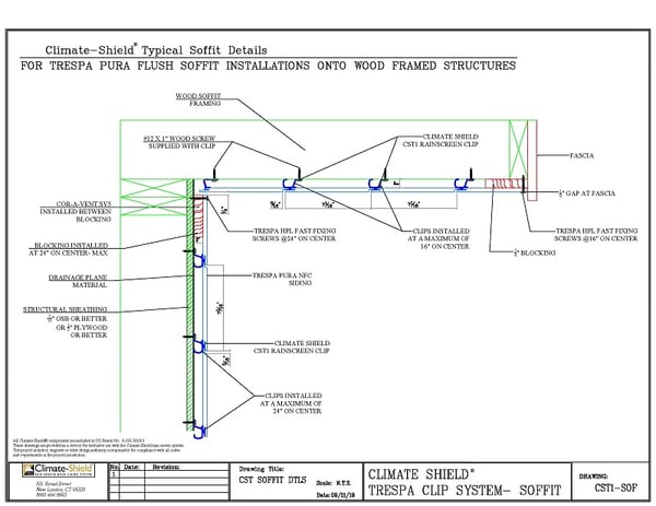 CS T Climate-Shield Trespa SIDEWALL & SOFFIT detail