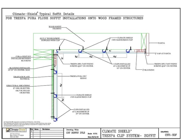 CS T Climate-Shield Trespa  SIDEWALL & SOFFIT detail