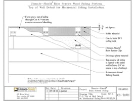 Climate-Shield rainscreen system detail drawings
