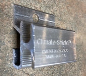 Climate-Shield CS10 Rainscreen clip is ideal for soffits, residential homes and remodeling projects and 