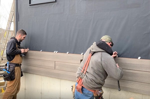 Pura NFC siding by Trespa with cost saving Climate-Shield rainscreeninstallation components