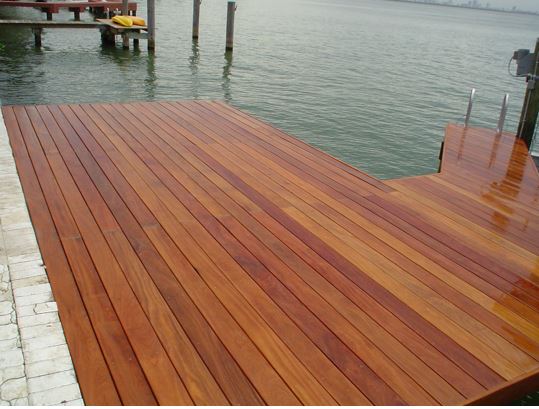 mataverde cumaru decking makes a beautiful dock