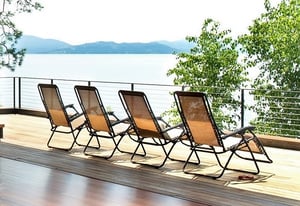 Eurotec with Ipe rooftop deck and lake views