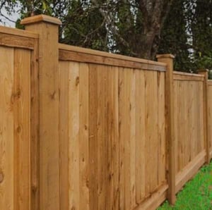 FRTW fire retardant treated Cedar fencing