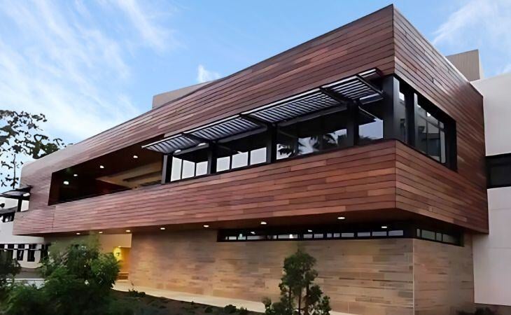 FSC Machiche Wood Rainscreen Siding Using the Climate-Shield System