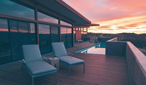 Featured Ipe deck with pool at sunset - photo courtesy of Roberto Nickson
