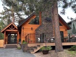 Fire retardant treated Hemlock siding in Tahoe by Mataverde Decking and siding