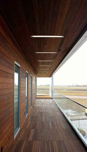 Ipe wood siding at Galveston Fire station
