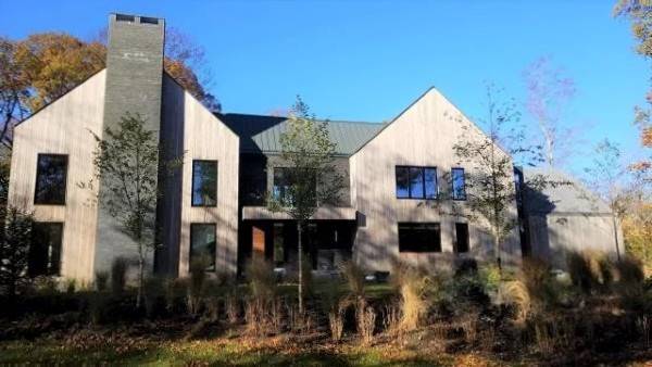 Garapa architectural vertical rainscreen cladding design in New England