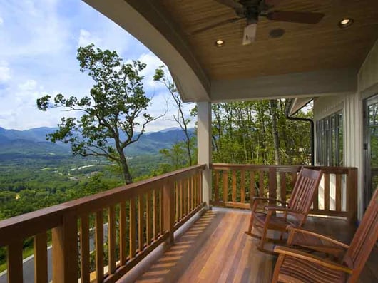 Hardwood deck with Penofin penetrating oil finish