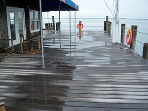 Ipe decking at yacht club in New York