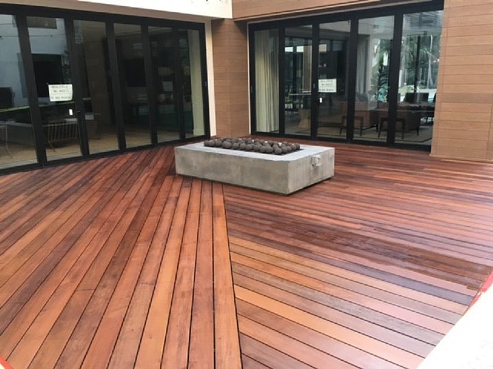 Ipe decking with Eurotec EVO Aluminum frame