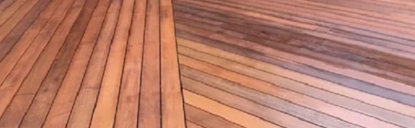 Ipe decking with Penofin stain color range installed on rooftop deck