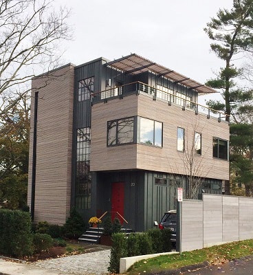 Ipe rain screen siding in elegant Massachusetts design-1