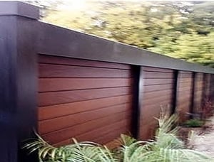 Ipe wood rainscreen wall