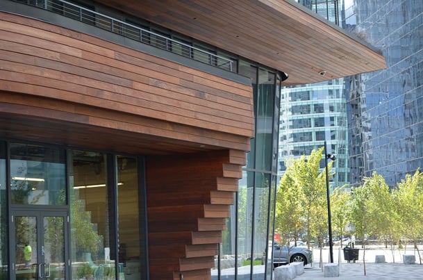 Ipe rainscreen siding and soffits