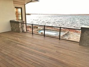 Ipe rooftop deck on South Carolina coast