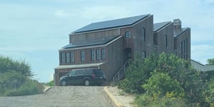 Ipe wood vertical rainscreen in Truro Massachusetts on Cape Cod