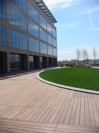 Ipe Decking on commercial project in New England