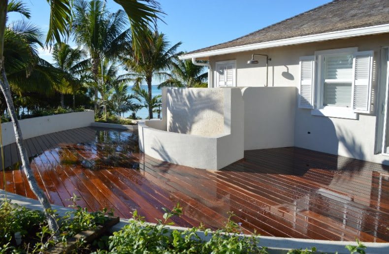 Mataverde Ipe hardwood deck in the Bahamas