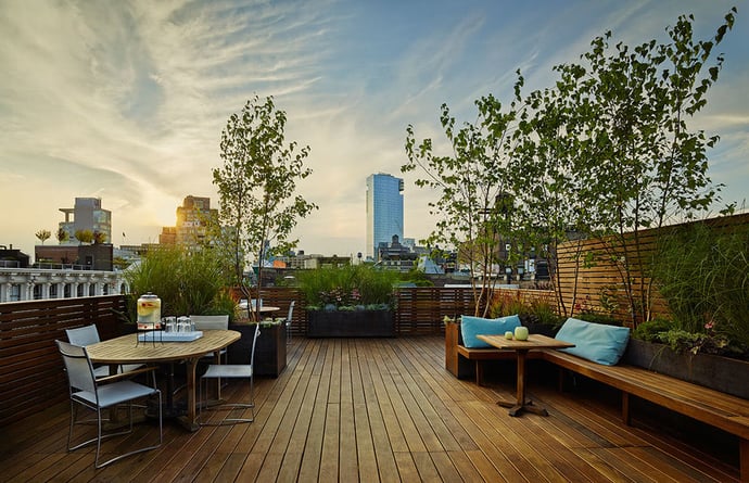 Ipe rooftop deck  Organic Gardener