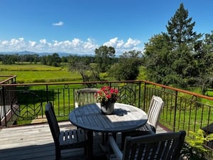 Jatoba deck and dining area