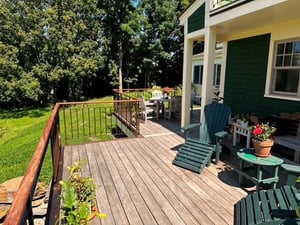 Jatoba deck and rail caps