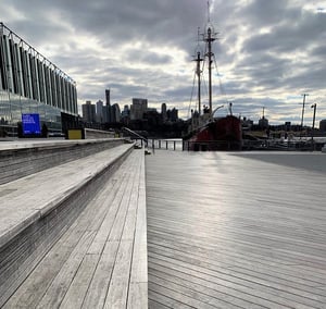 Jatoba hardwood decking 6 years exposure full pedestraiin traffic on boardwalk